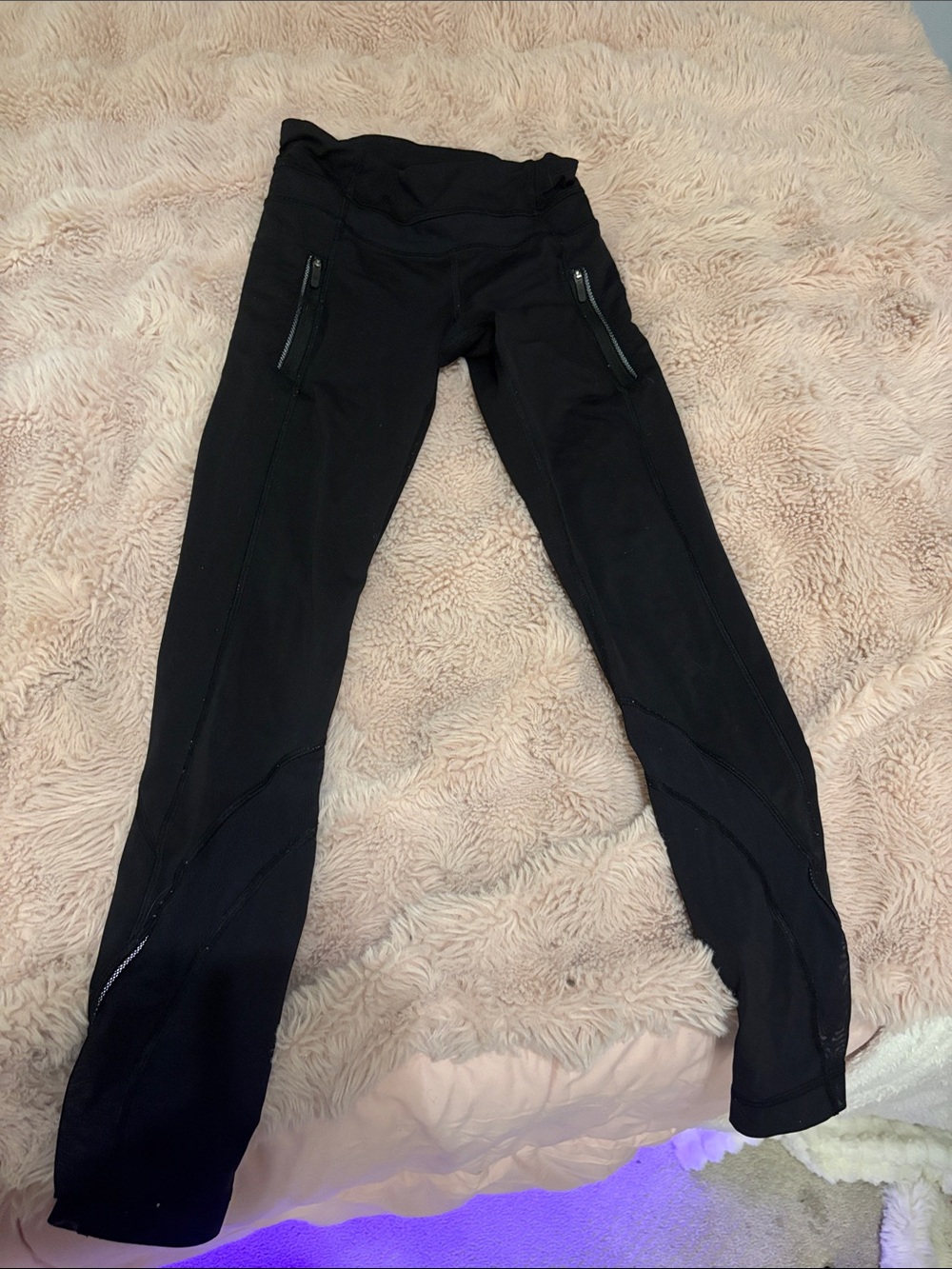 lululemon athletica Black Zip-Pocket Performance Leggings